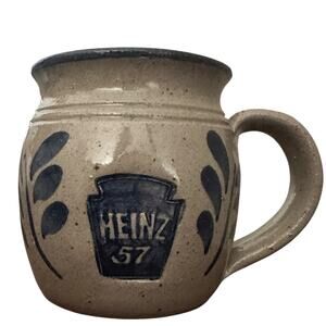 Westerwald Pottery Heinz 57 Salt Glaze Stoneware Mug Vintage PA Hand Thrown